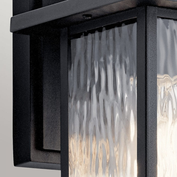 Kichler KL-CAPPANNA-S-BKT Cappanna 1 Light Small Outdoor Wall Lantern Textured Black