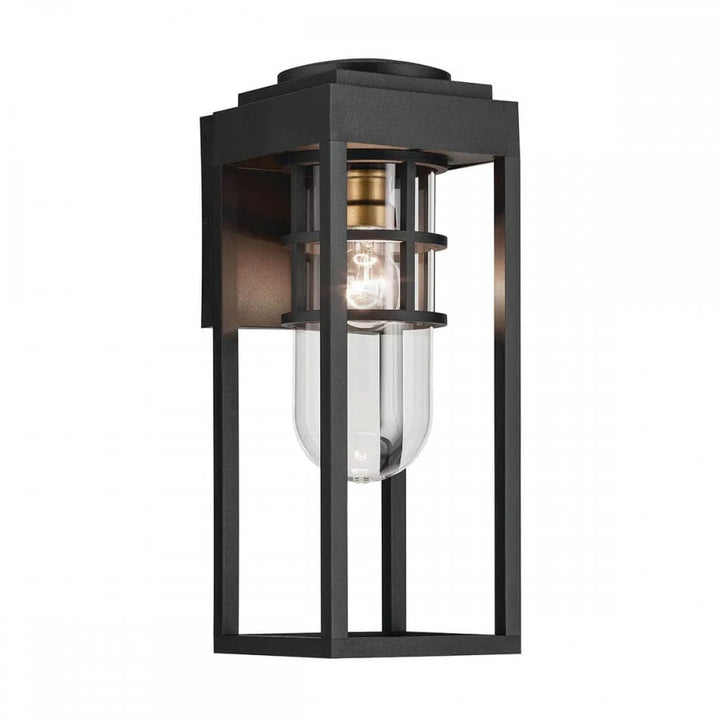 Kichler KL-HONE-M-BKT Hone 1 Light Medium Outdoor Wall Lantern Textured Black