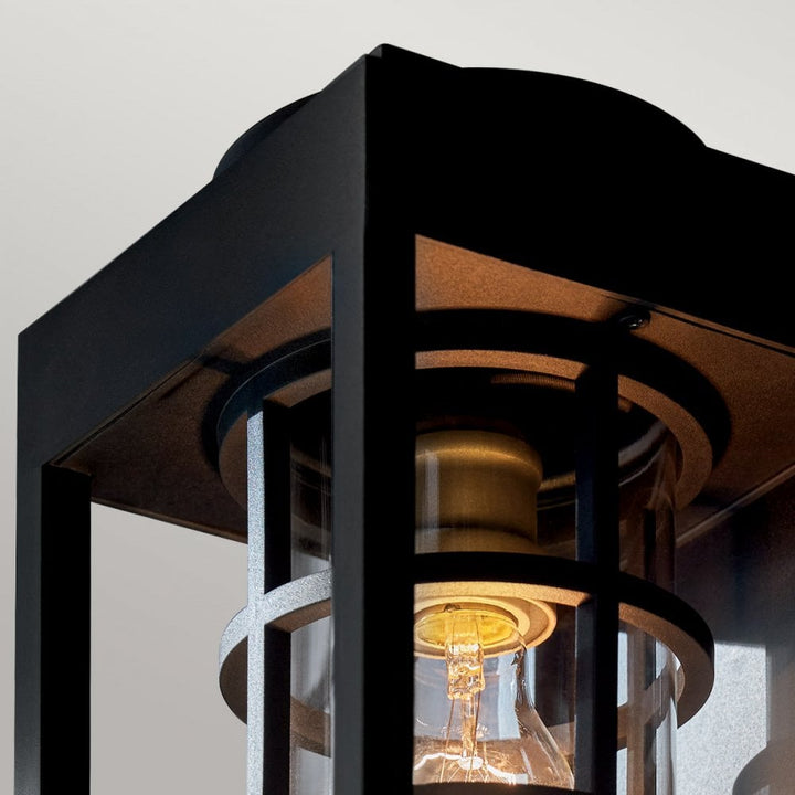 Kichler KL-HONE-M-BKT Hone 1 Light Medium Outdoor Wall Lantern Textured Black