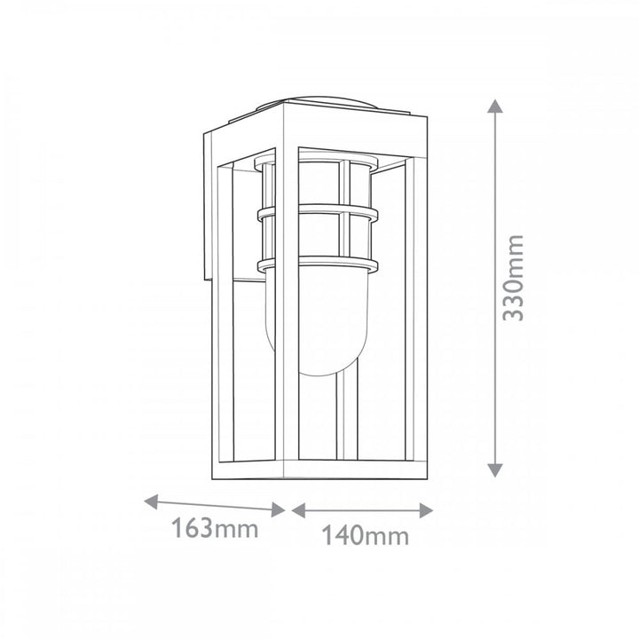 Kichler KL-HONE-S-BKT Hone 1 Light Small Outdoor Wall Lantern Textured Black