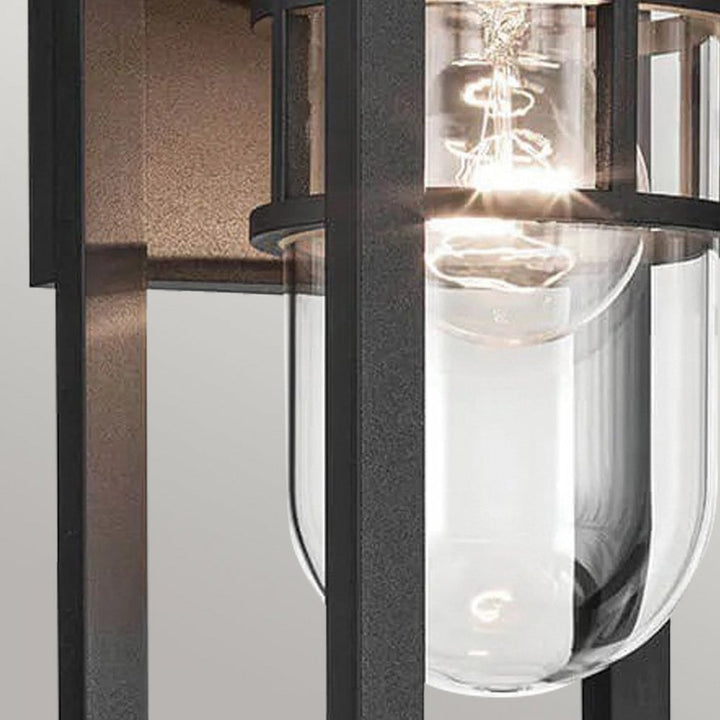 Kichler KL-HONE-S-BKT Hone 1 Light Small Outdoor Wall Lantern Textured Black