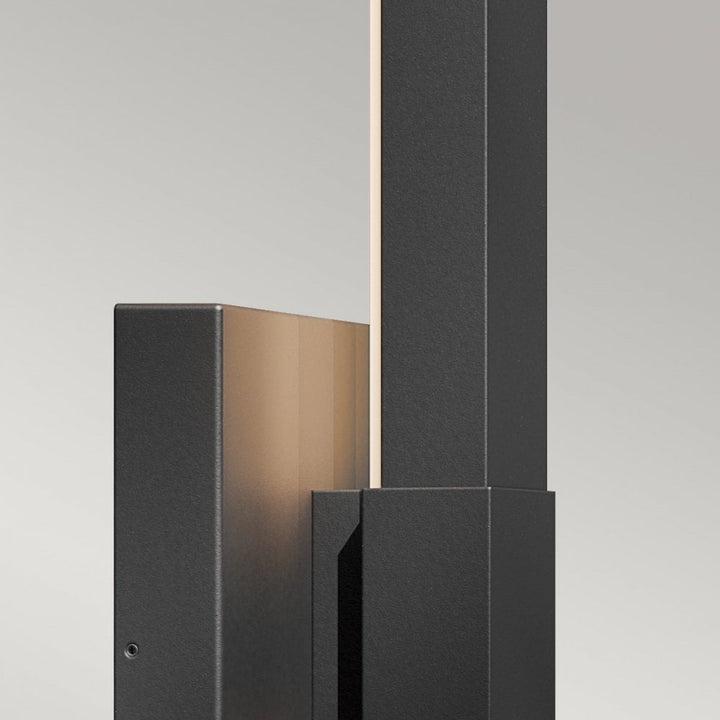 Kichler KL-NOCAR-L-BK Nocar Large LED Outdoor Wall Light Textured Black