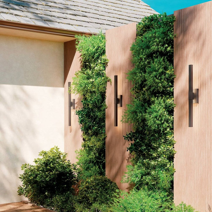 Kichler KL-NOCAR-L-BK Nocar Large LED Outdoor Wall Light Textured Black