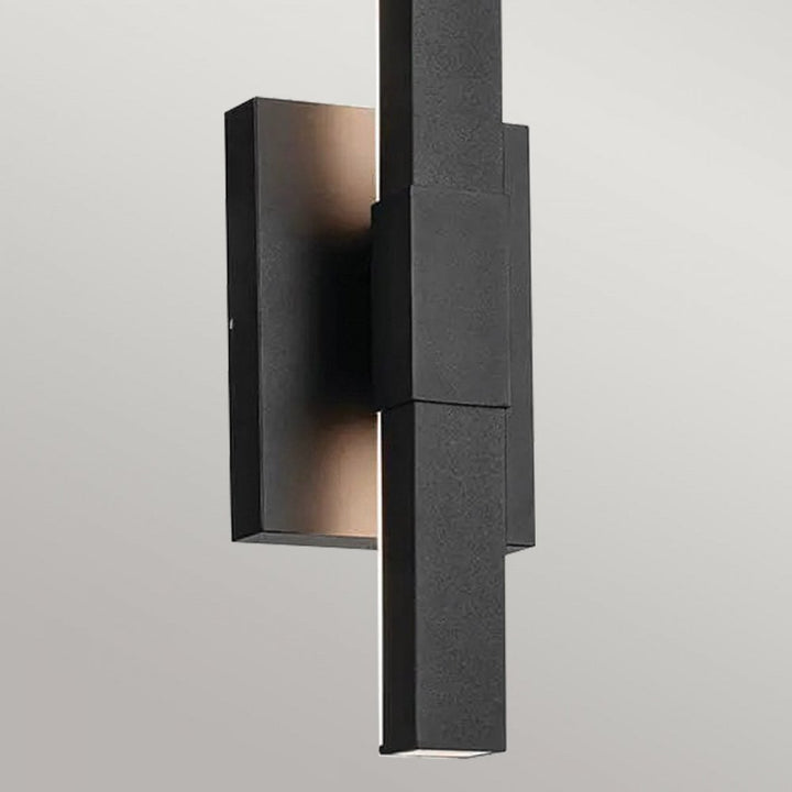 Kichler KL-NOCAR-M-BK Nocar Medium LED Outdoor Wall Light Textured Black