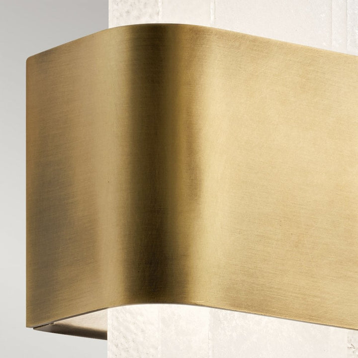 Kichler KL-SERENE-LED-W-NBR Serene LED Wall Light Natural Brass