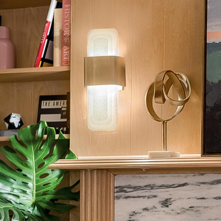 Kichler KL-SERENE-LED-W-NBR Serene LED Wall Light Natural Brass
