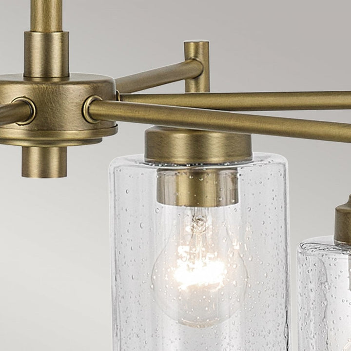 Kichler KL-WINSLOW6-NBR Winslow 6 Light Chandelier Natural Brass