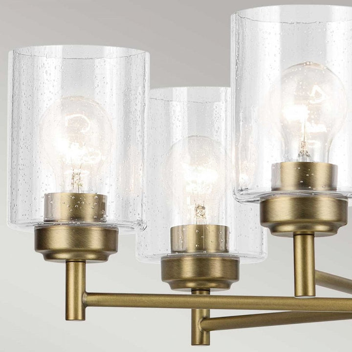 Kichler KL-WINSLOW6-NBR Winslow 6 Light Chandelier Natural Brass