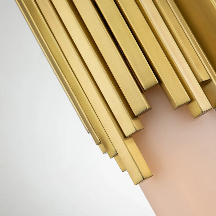 Elstead MARVELE-2WB-AB-OPAL Marvele 2 Light Bathroom Wall Light Aged Brass