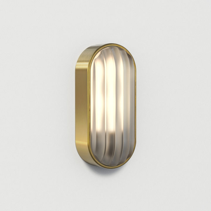 Astro 1032019 Montreal Oval Outdoor Wall Light PVD Brushed Brass