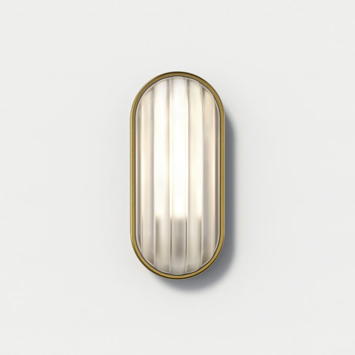 Astro 1032019 Montreal Oval Outdoor Wall Light PVD Brushed Brass