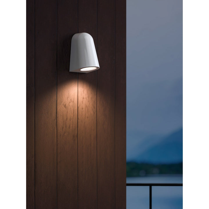 Astro 1317021 Mast Light Outdoor Wall Light Gloss Glaze White