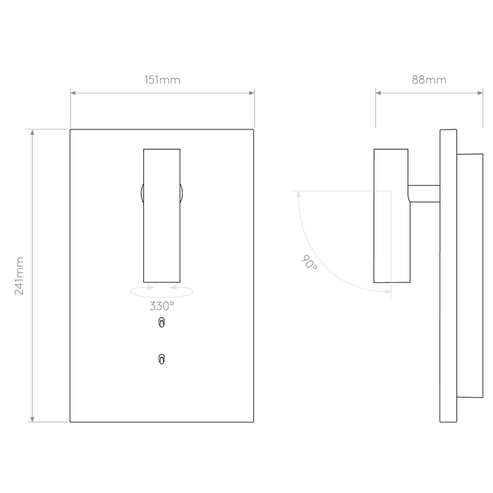 Astro 1352043 Edge Reader Mini LED Wall Light Matt White