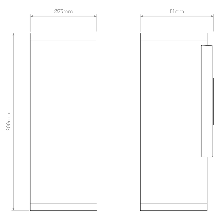 Astro 1428020 Ava 200 Outdoor Wall Light PVD Brushed Brass