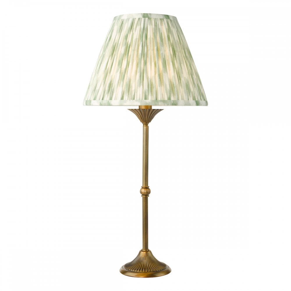 Dar LYD4263-IKA1024 Lydian Table Lamp Antique Bronze With Shade