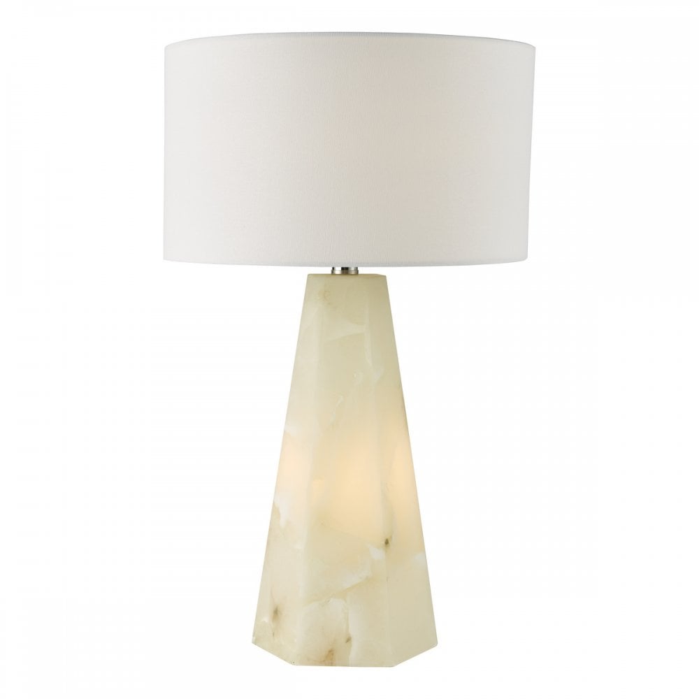 Dar PAG4234-PYR142 Paget Table Lamp White With Shade