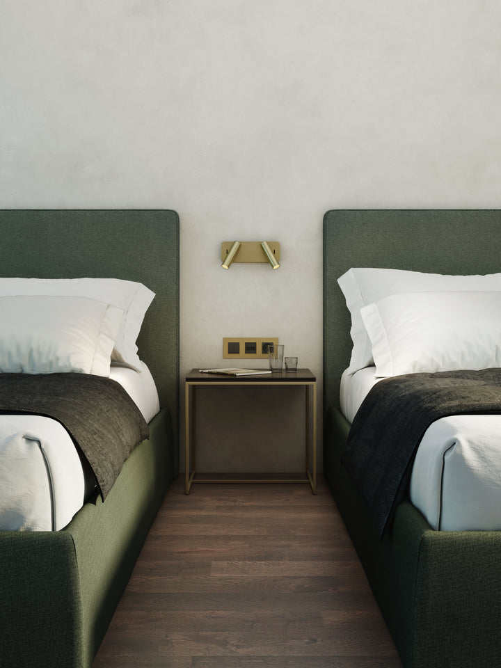 Astro 1058196 Enna Twin LED Reading Light Matt Gold