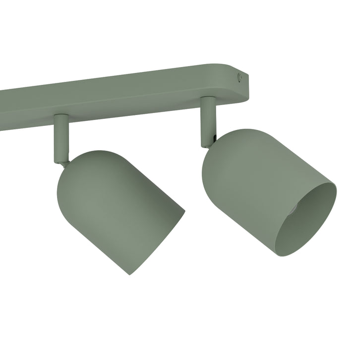 Eglo 44135 Tilston Steel Minimalist 4-Light Ceiling Spotlight Green