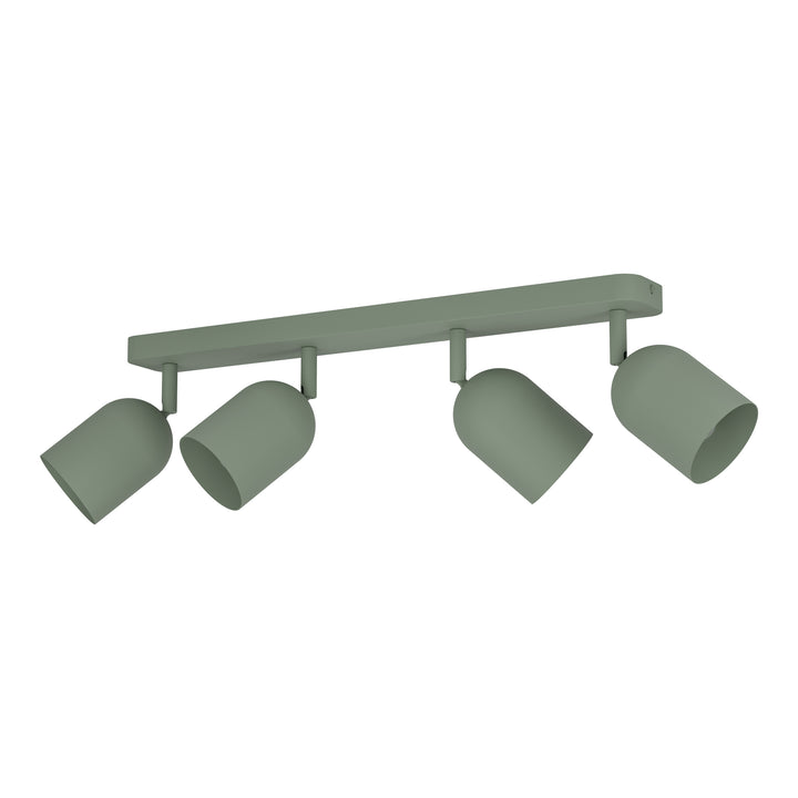 Eglo 44135 Tilston Steel Minimalist 4-Light Ceiling Spotlight Green