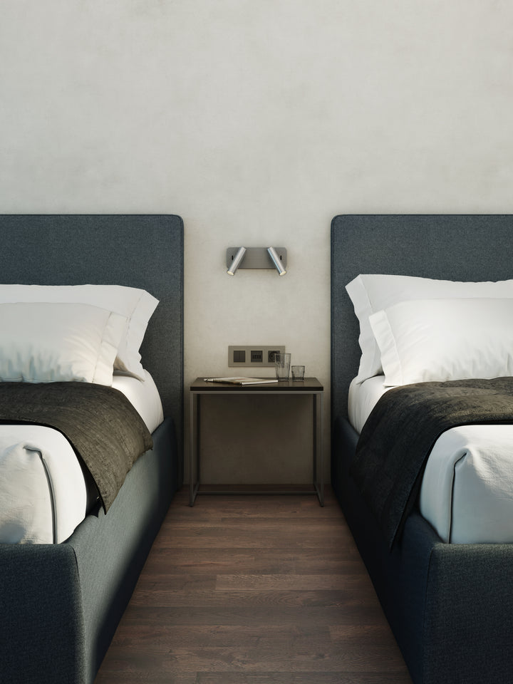 Astro 1058195 Enna Twin LED Reading Light Matt Nickel