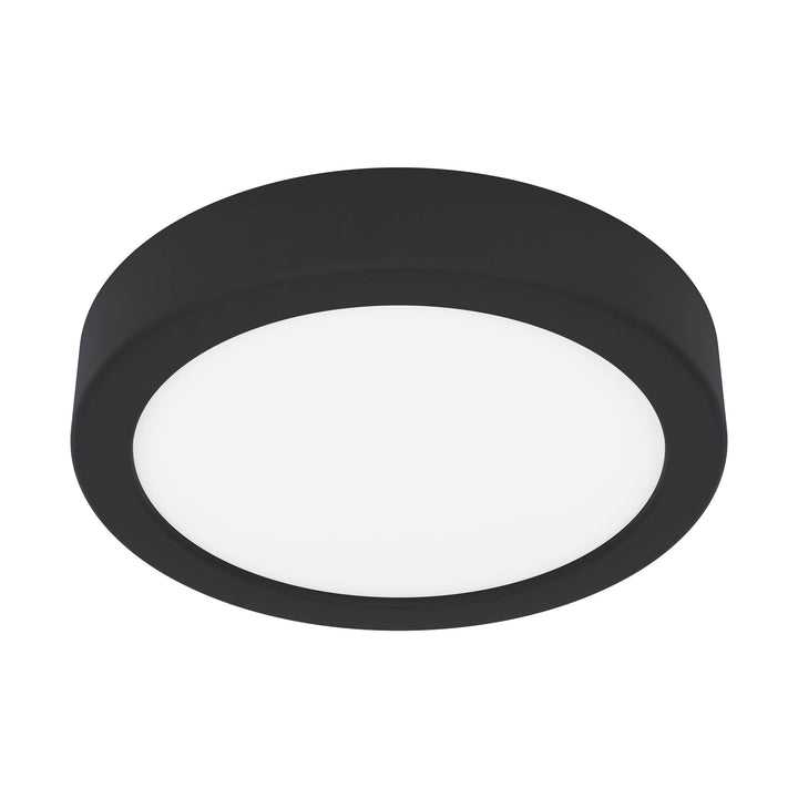 Eglo 901324 Fueva 6 IP44 LED CCT Plastic Ceiling Light (D) 16.6cm Black