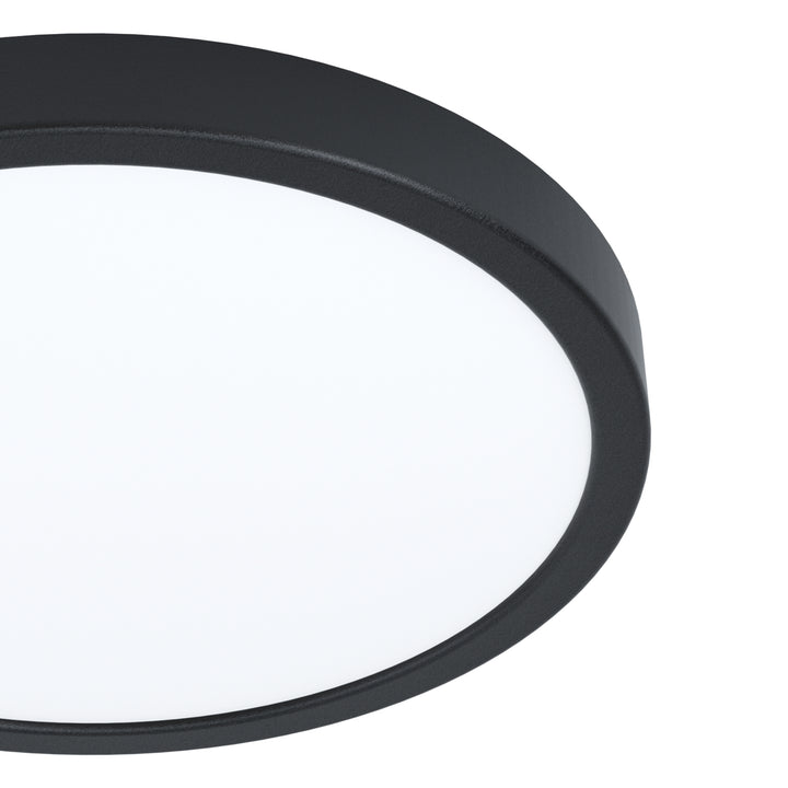 Eglo 901373 Fueva 6-Z Smart Control RGB IP44 Plastic Ceiling Light 27.8cm Black