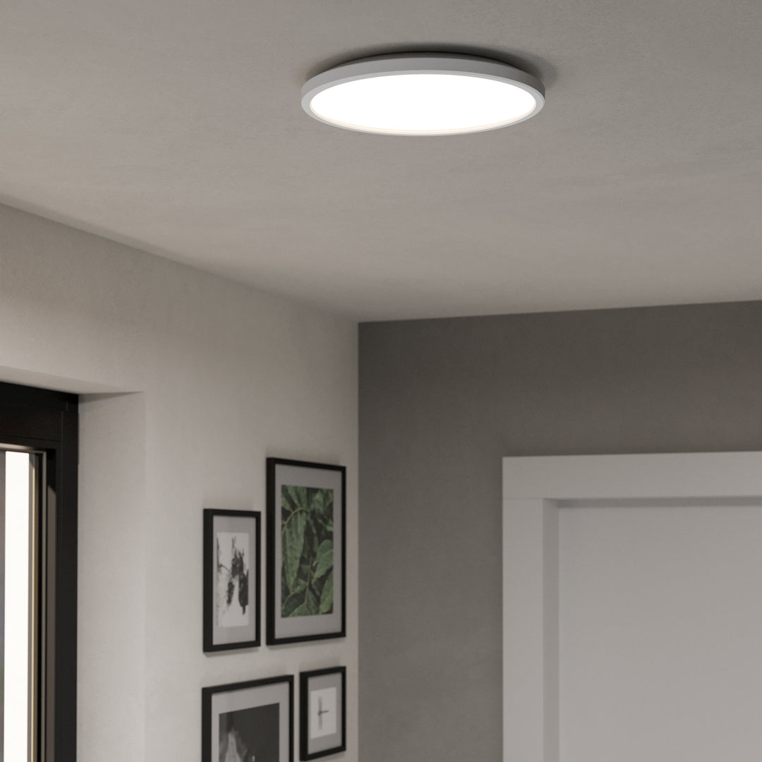 Eglo 901471 Rovito-Z Round White Plastic Smart Control Colour Changing LED Ceiling Light (D) 30cm