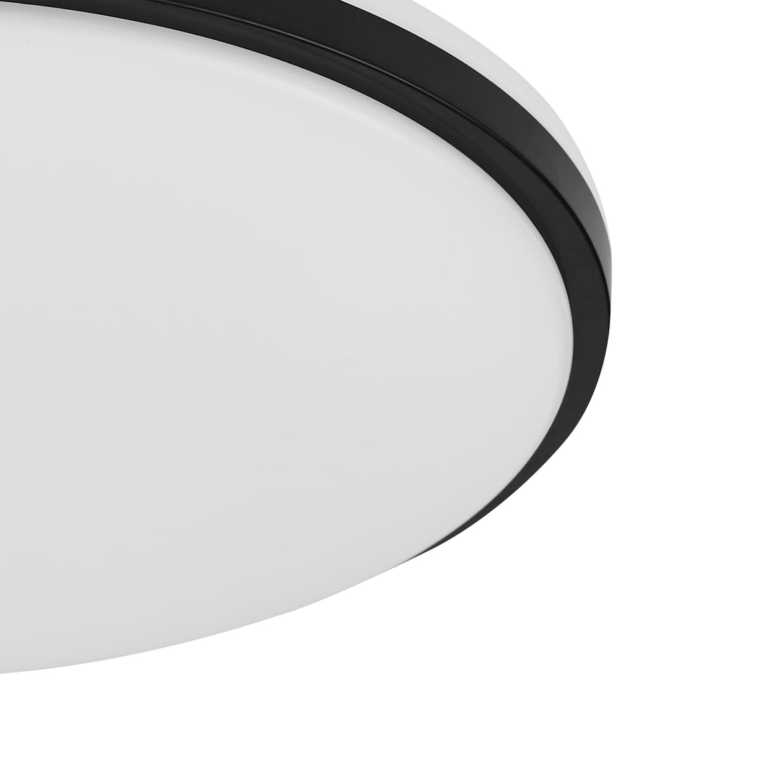 Eglo 901529 Margidore Steel White & Black LED CCT IP54 Wall & Ceiling Light