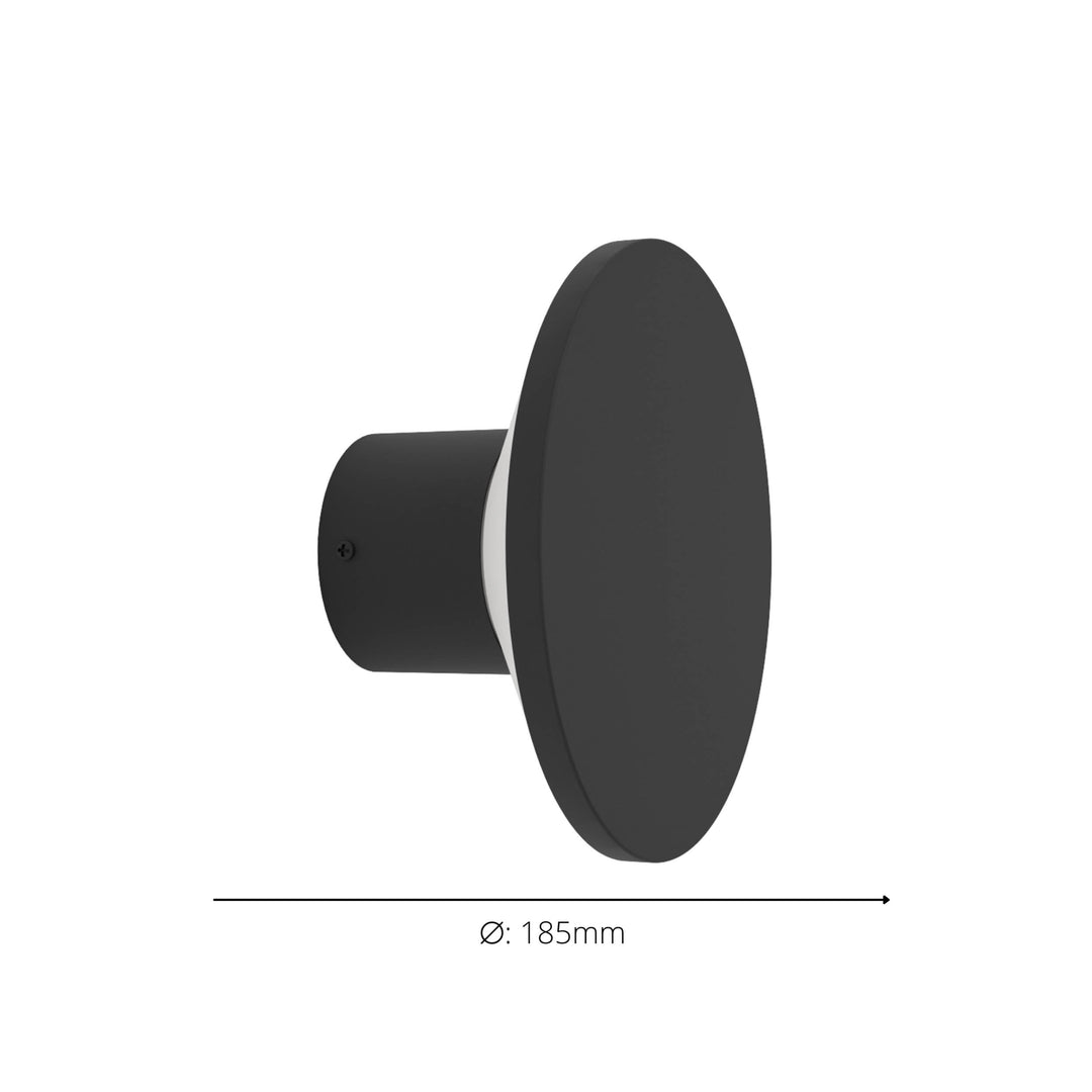 Eglo 901839 Rigosa Modern LED Black Steel Outdoor Wall Light