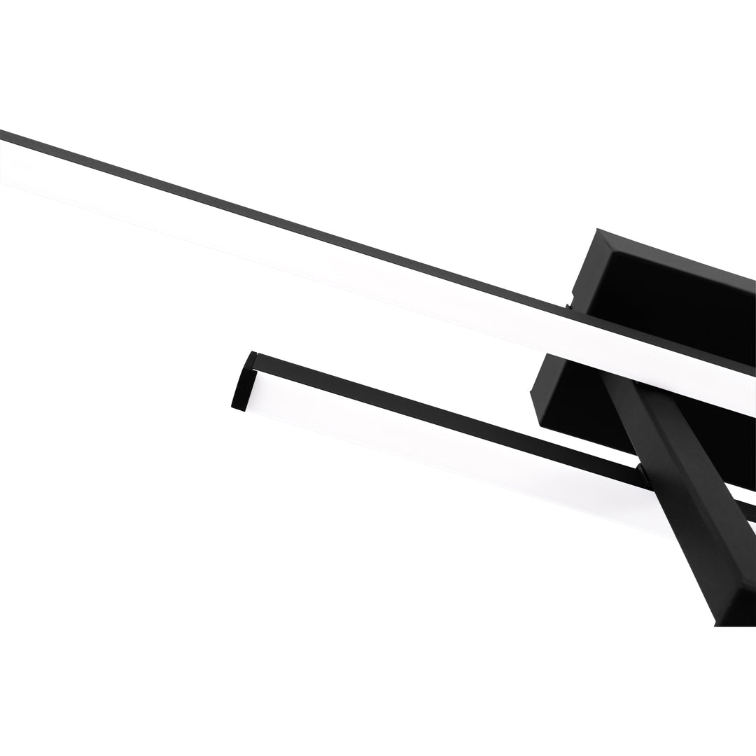 Eglo 901884 Trepiliano Aluminium & Steel Black Modern LED Linear Ceiling Light