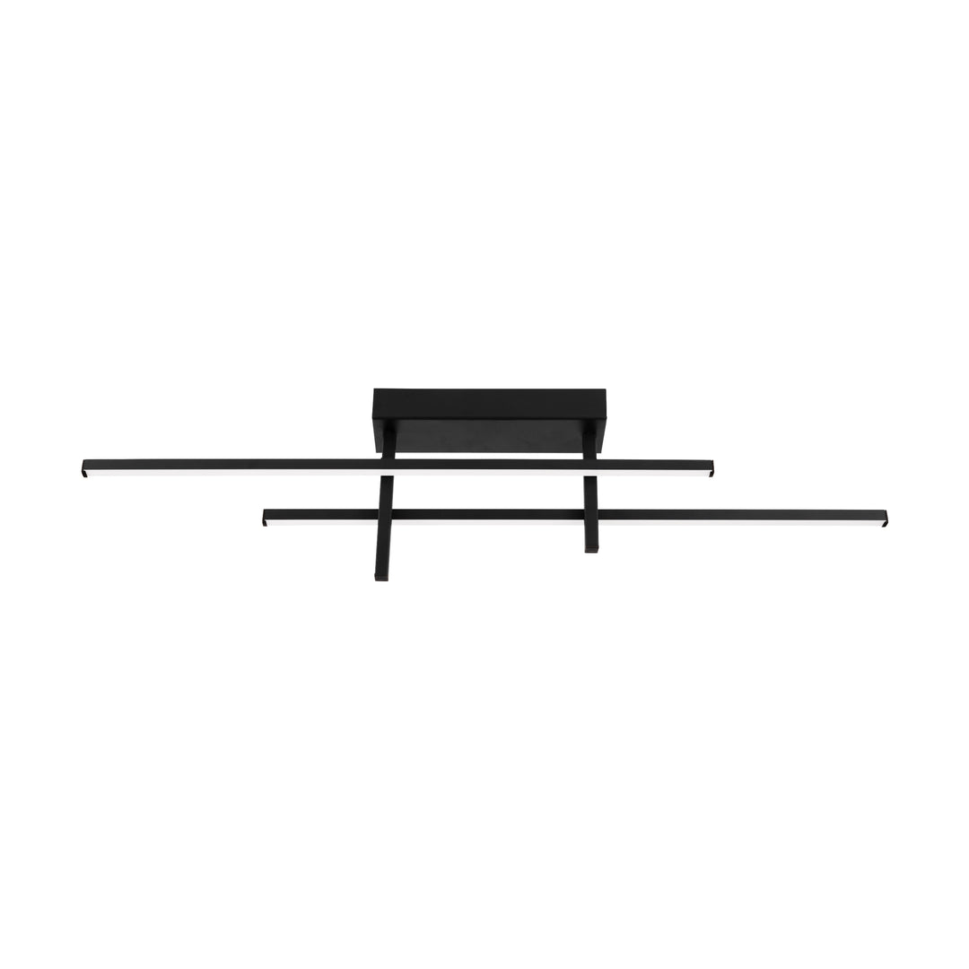 Eglo 901884 Trepiliano Aluminium & Steel Black Modern LED Linear Ceiling Light