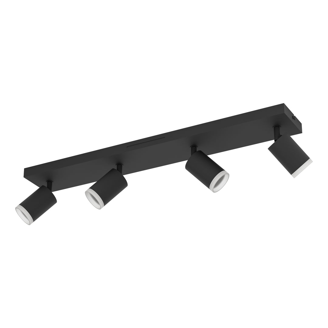 Eglo 901942 Melitello-Z Smart Control RGB LED 4 Light Spotlight Black
