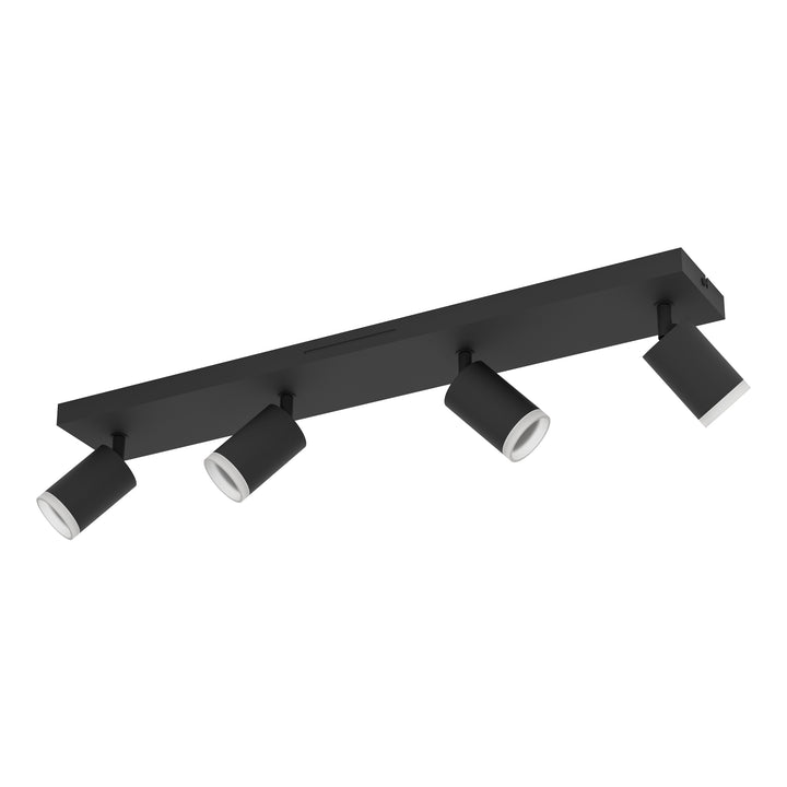 Eglo 901942 Melitello-Z Smart Control RGB LED 4 Light Spotlight Black