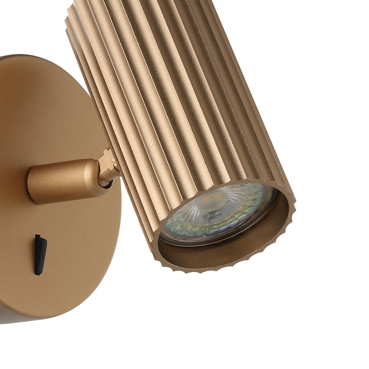 Eglo 902033 Portillo Aluminium & Steel Modern Wall Spotlight Matte Brass