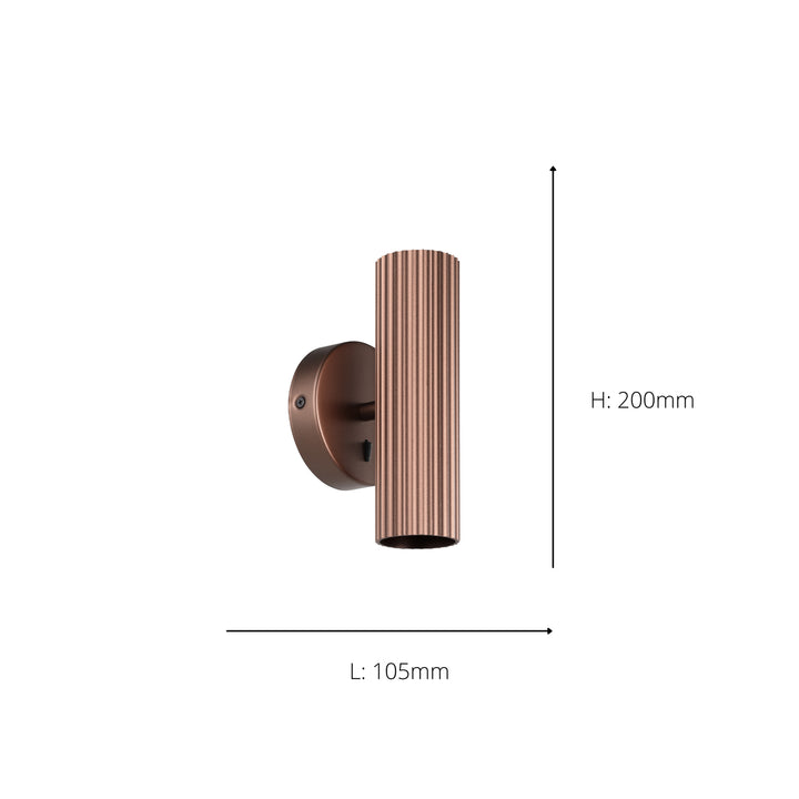Eglo 902036 Portillo Aluminium & Steel Modern Uplight & Wall Down Light Bronze