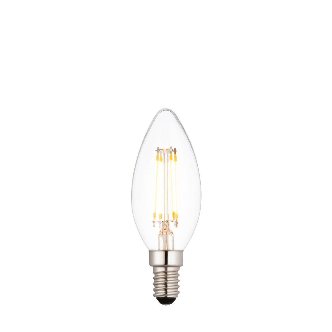 93020 Single E14 LED Filament Candle Warm White