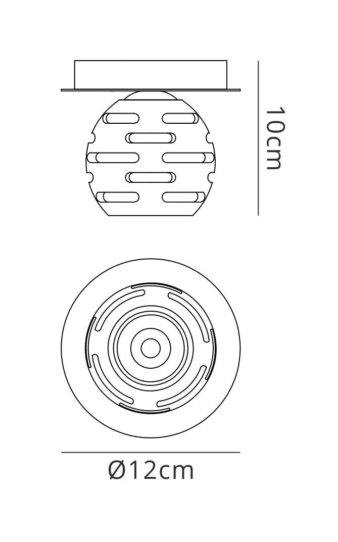 Mantra M0096 Dali Fixed Ceiling 1 Light