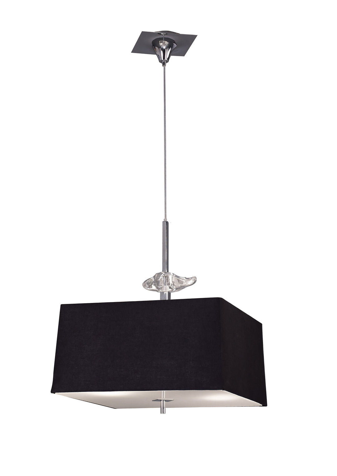 Mantra M0784 Akira Pendant 4 Light Black Shade