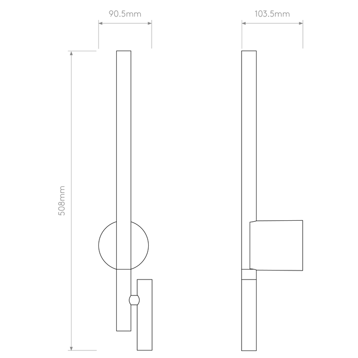 Astro 1475013 Baton LED Reading Light Matt Nickel
