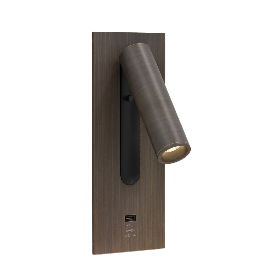 Astro 1215143 Fuse 3 USB C LED Reading Light Bronze