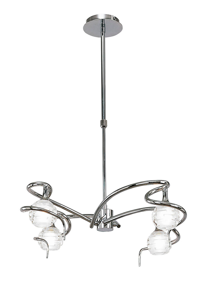 Mantra M0080 Dali Telescopic Pendant Round 4 Lights