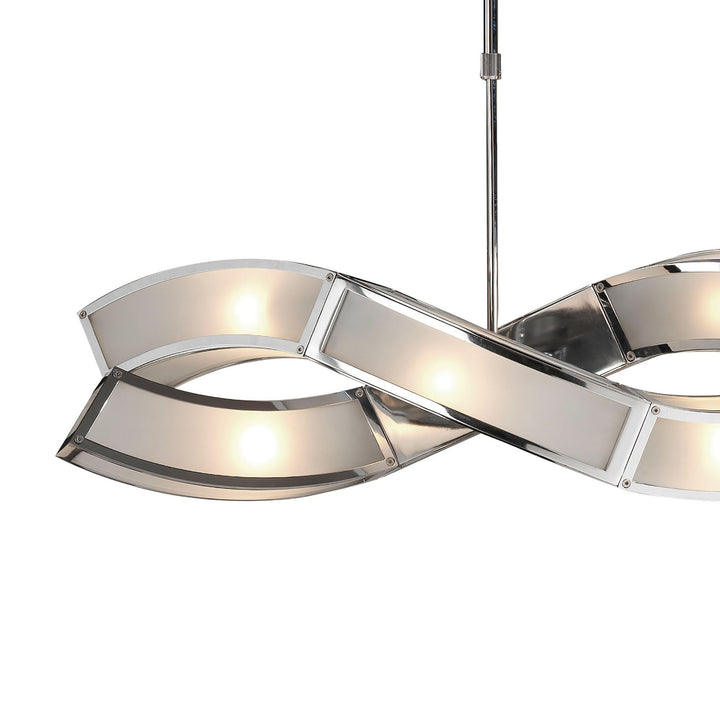 Mantra M0388 Duna E27 Pendant 2 Arm 6 Light Polished Chrome