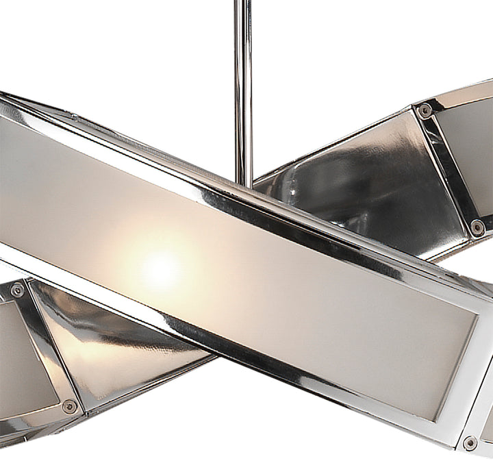 Mantra M0388 Duna E27 Pendant 2 Arm 6 Light Polished Chrome