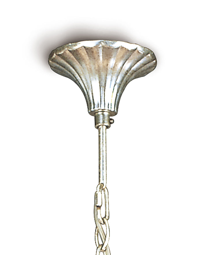 Mantra M0530/CS Paola Pendant 3 Arm 6 Light Silver Painted