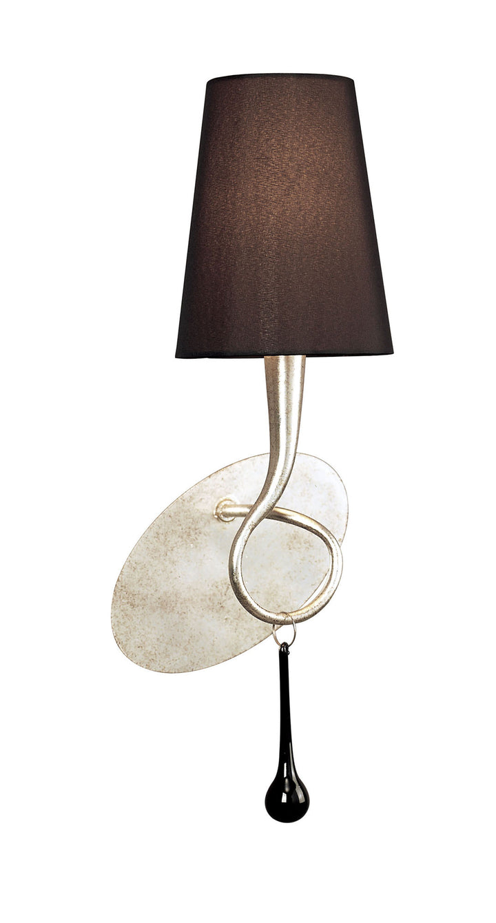 Mantra M0538/S Paola Wall Lamp 1 Light Silver Leaf