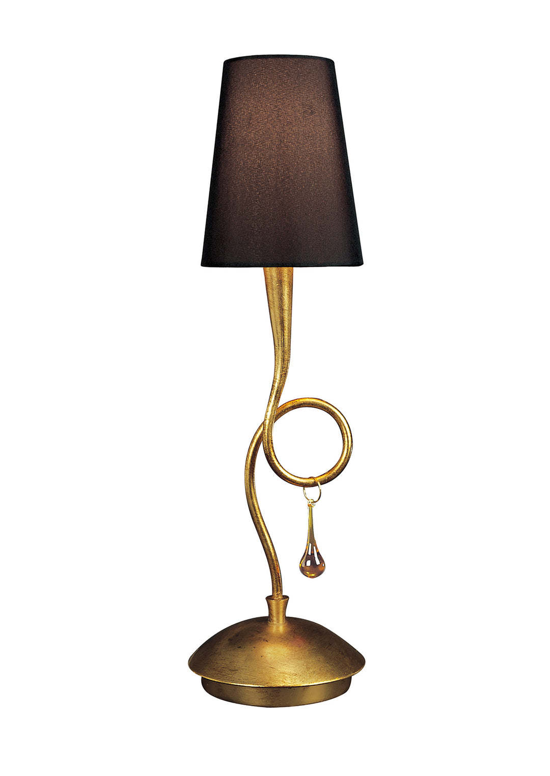 Mantra M0545/BS Paola Table Lamp 1 Light Gold Painted