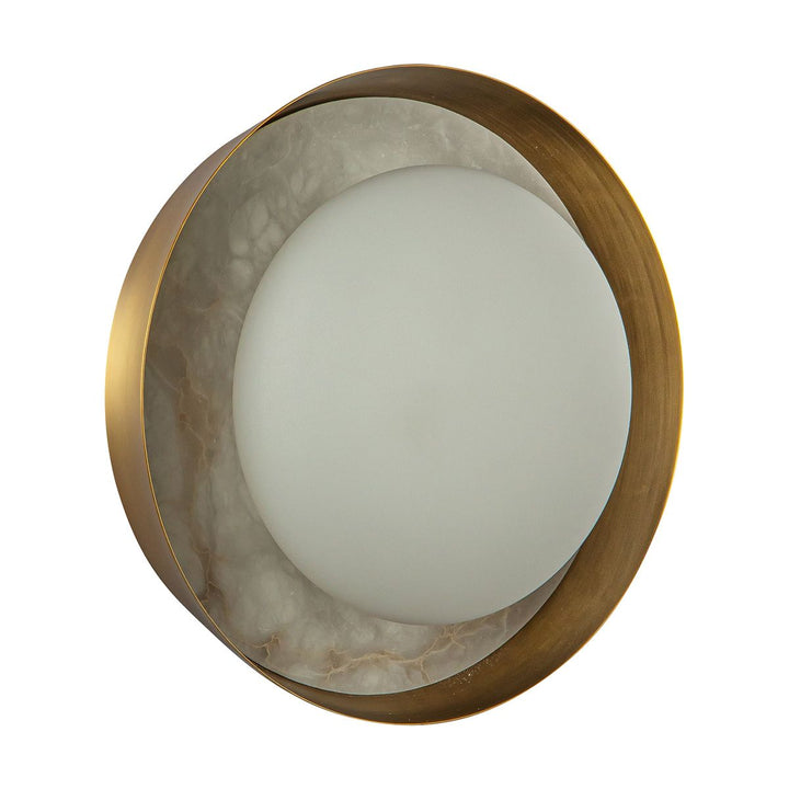 Quintiesse QN-ALONSO2-VBS-AR Alonso 2 Light LED Wall Light Vintage Brass