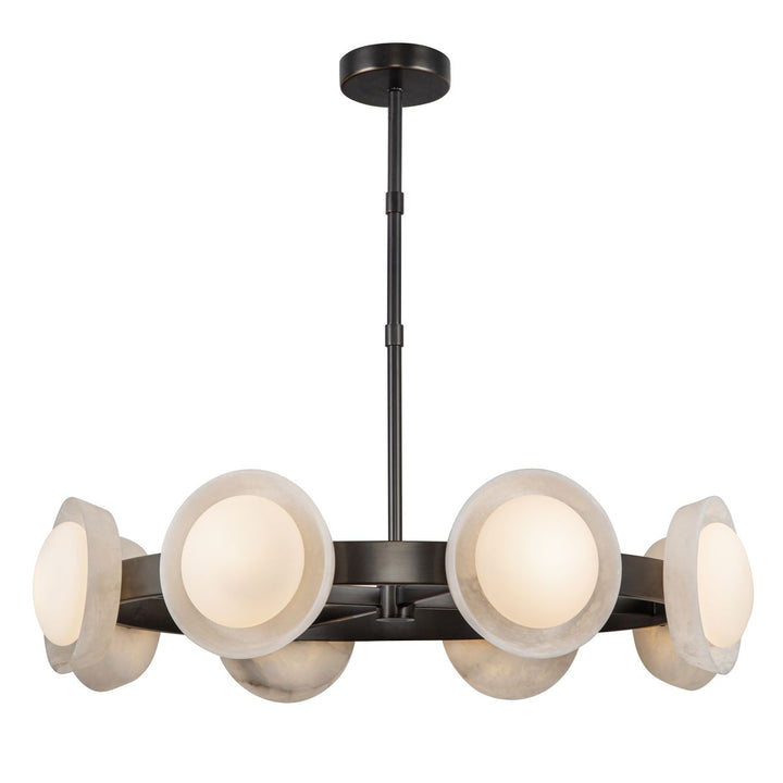 Quintiesse QN-ALONSO8-UBZ-AR Alonso 8 Light LED Chandelier Pendant Urban Bronze