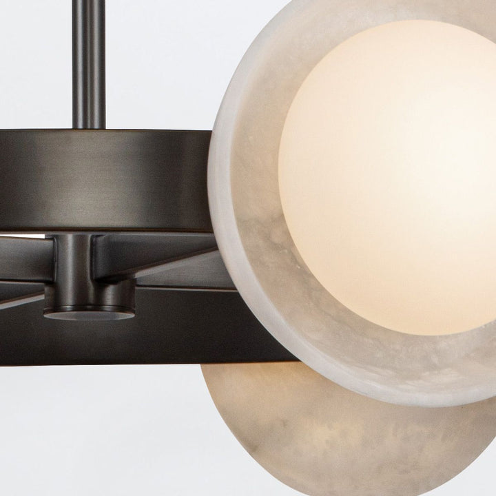 Quintiesse QN-ALONSO8-UBZ-AR Alonso 8 Light LED Chandelier Pendant Urban Bronze