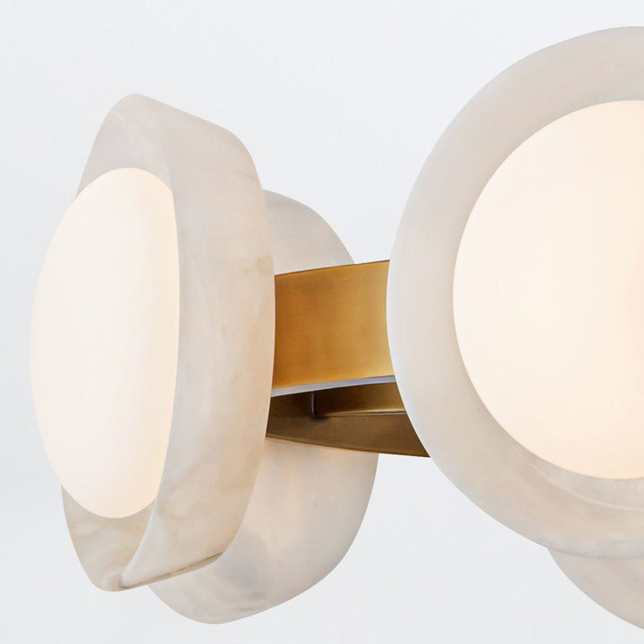 Quintiesse QN-ALONSO8-VBS-AR Alonso 8 Light LED Chandelier Pendant Vintage Brass